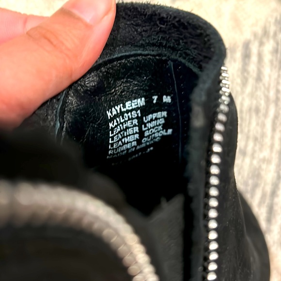 Steve Madden Black Leather Boots - Picture 7 of 9